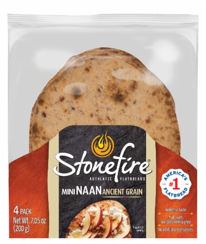 Stonefire® Ancient Grain Mini Naan Perspective: front