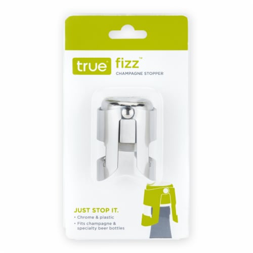 True™ Fizz™ Champagne Stopper - Silver Perspective: front
