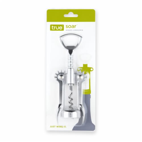 True Soar Winged Corkscrew Wine Opener - Self Centering Worm