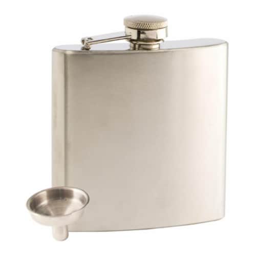 True Groomsman 6 oz Trueflask Stainless Steel Flask Perspective: front