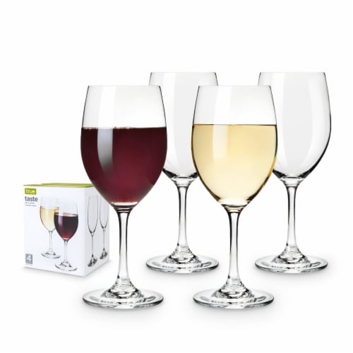 Taste Set of 4 Red And White Tasting Glass by True® Perspective: front