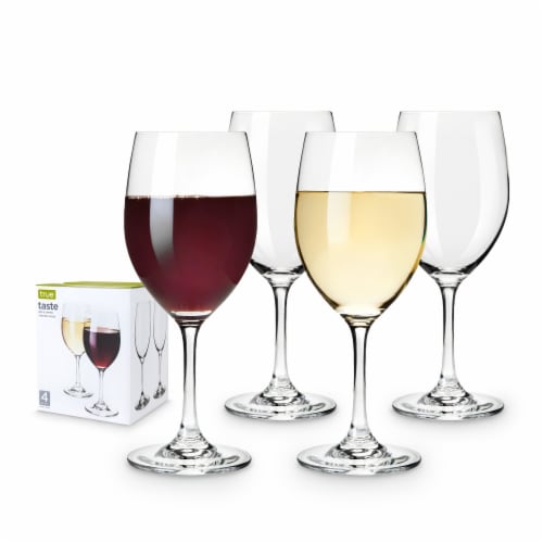 Libbey Stemless 12-Piece Wine Glass Party Set for Red and White Wines