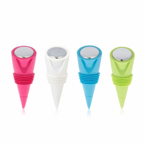 True Fabrications True™ Silicone Wine Stoppers Perspective: front