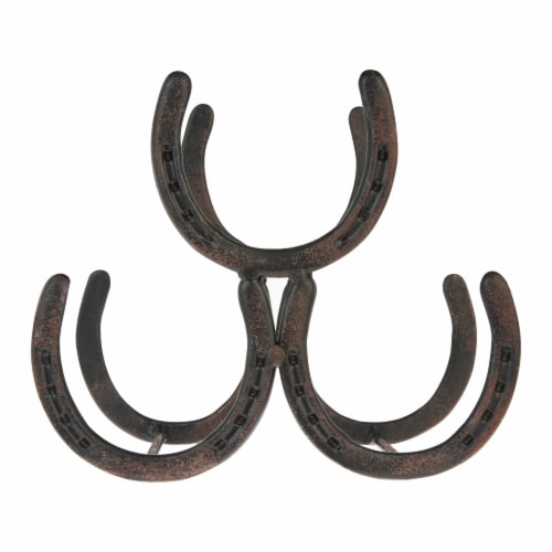 Horseshoe 3 Bottle Metal Wine Rack by Foster & Rye™ Perspective: front