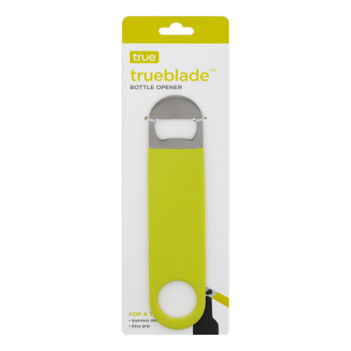 ATA Retail Green Easy Grip True-Blade Bottle Opener Perspective: front