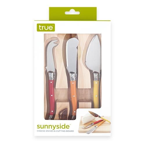 True Fabrications Enamel Cheese Knives Perspective: front