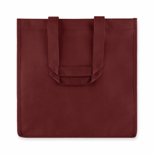 6-Bottle Non-Woven Tote - Red Perspective: front