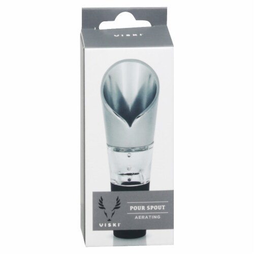 Viski Professional Aerating Wine Pour Spout Perspective: front