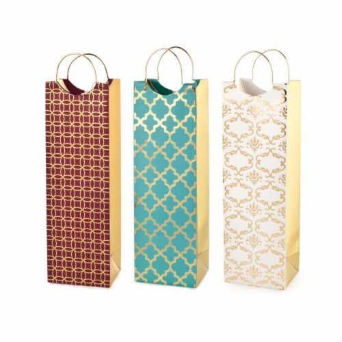 Assorted Luxe Pattern Wine Bags by Cakewalk, Pack of 1 - Jay C Food Stores