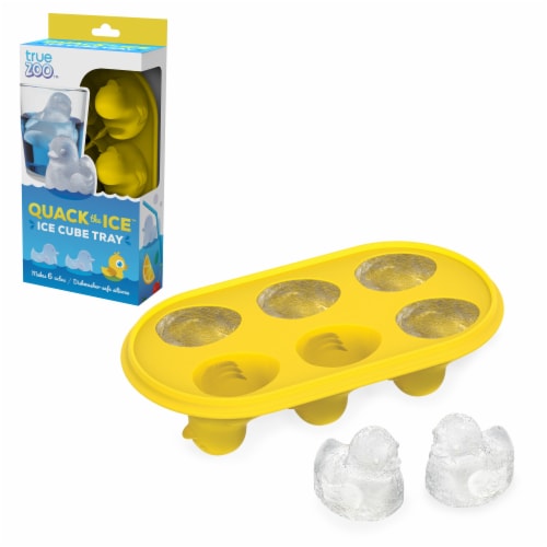 4 Push Out Ice Cube Trays Easy Pop Out Round Cubes Flexible Silicone Bottom  Tray 