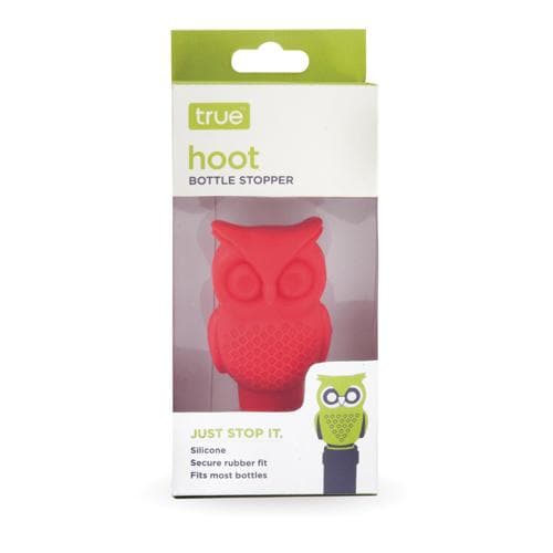 True Fabrications Hoot Wine Stopper Perspective: front