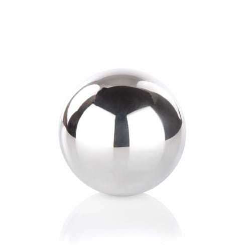 Viski Glacier Rocks Stainless Steel Sphere Perspective: front