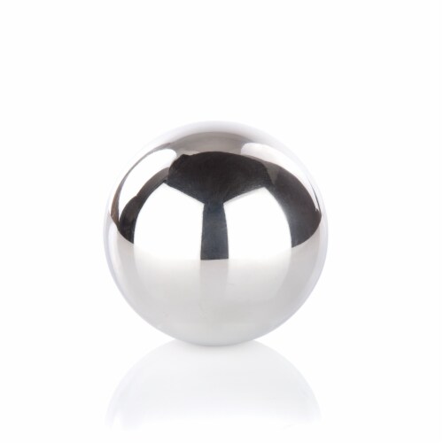 Viski Glacier Rocks Stainless Steel Sphere Perspective: front