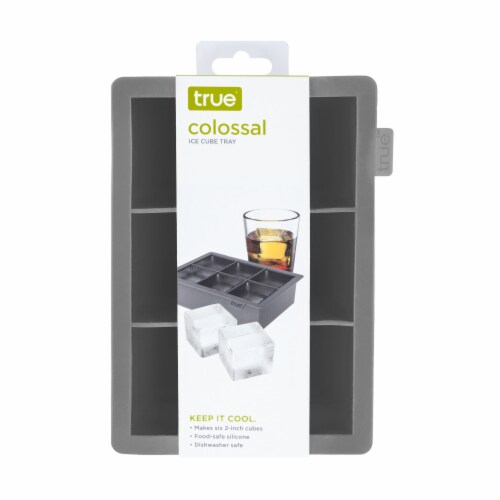 True Fabrications Colossal Silicone Ice Cube Tray - Gray Perspective: front