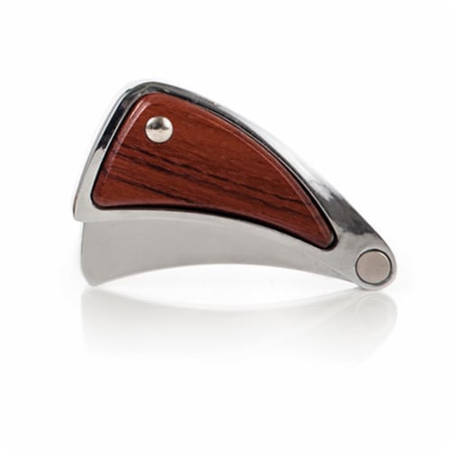 True Fabrications Old Kentucky Home Wooden Foil Cutter - Brown/Silver Perspective: front