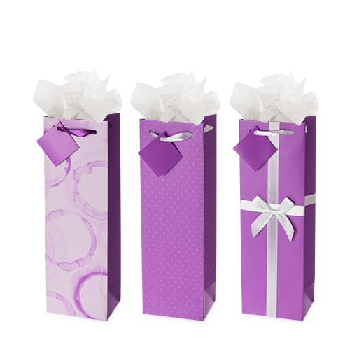 True Fabrications Royal Elegance Wine Gift Bag - Assorted Perspective: front