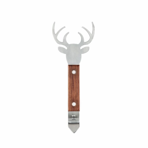 Stag Acacia Wood Bottle Opener by Foster & Rye™ Perspective: front