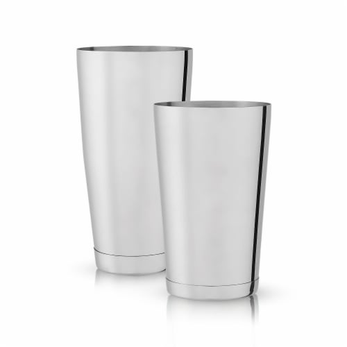 Stainless Shaker Tin Set by Viski Perspective: front
