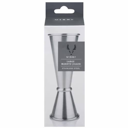 True Fabrications Viski Professional Stainless Steel Double Jigger Perspective: front