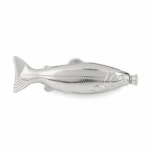 Foster & Rye 4367 Trout Flask, Metallic Perspective: front