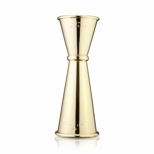 Large Gold Japanese Style Jigger by Viski Perspective: front