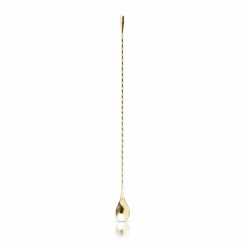40cm Gold Weighted Barspoon by Viski® Perspective: front