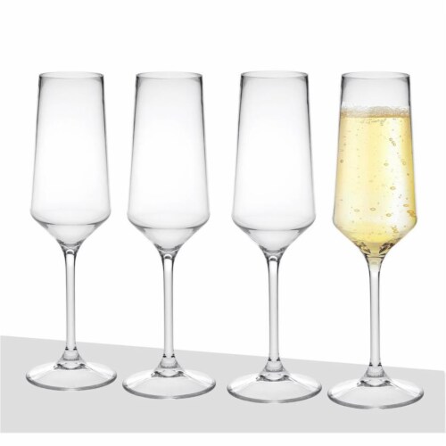 LeadingWare TRS-0755 Tritan, Lexington 10 oz Champange Flute - Set of 4 Perspective: front