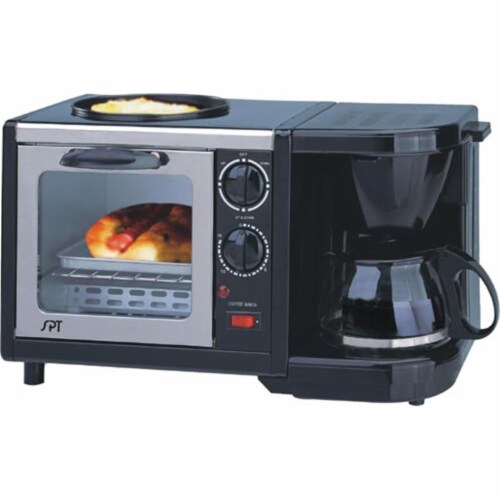 Sunpentown BM-1107 3-in-1 Stainless Steel Breakfast Maker Perspective: front