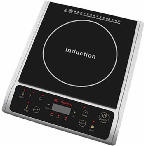Sunpentown SR-964TS 1300W Induction in Silver (Countertop) Perspective: front