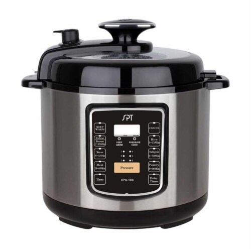 T-fal Electric Pressure Cooker - Silver/Black, 6 qt - Ralphs