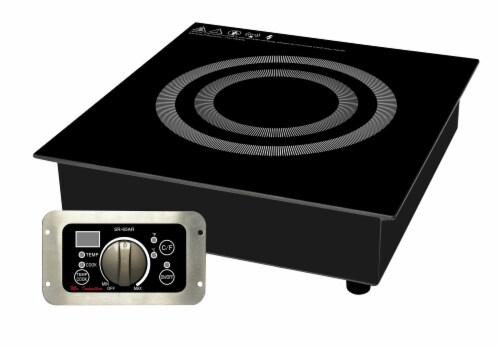 Sunpentown SR-65AR 2600W Built-in Commercial Induction Range, Black -220-240V Perspective: front