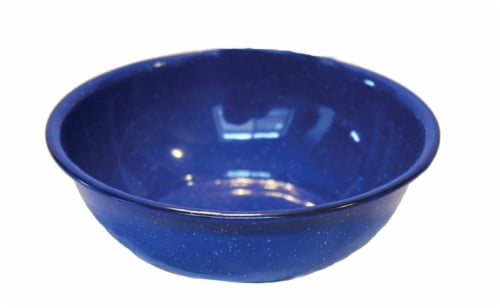 Caddis Enamel Bowl - Blue Perspective: front
