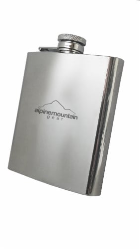 Alpine Mountain Gear Stainless Steel Flask Perspective: front