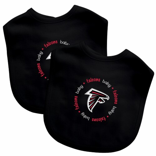 ATL NFL 2PK Baby Bibs Perspective: front