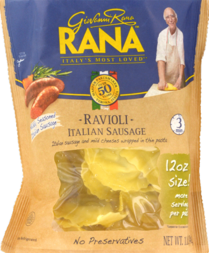 Giovanni Rana Italian Sausage Ravioli Perspective: front