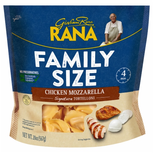 Rana Family Size Chicken Mozzarella Signature Tortelloni Perspective: front