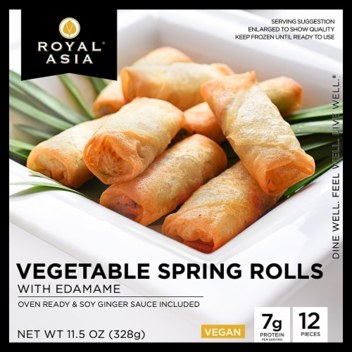 Royal Asia Vegetable Spring Rolls Perspective: front