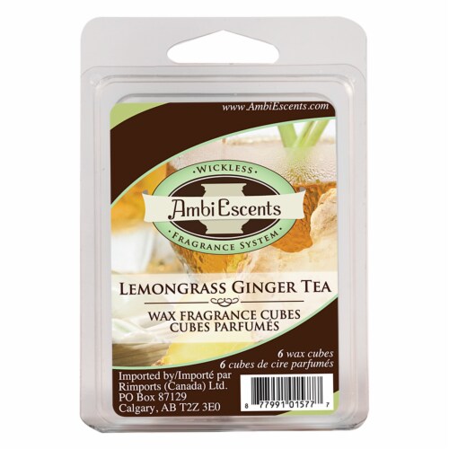 AmbiEscents™ Lemongrass Ginger Tea Wax Cubes Perspective: front