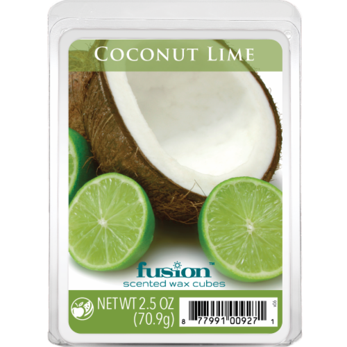 Fusion™ Coconut Lime Wax Melt Cubes Perspective: front