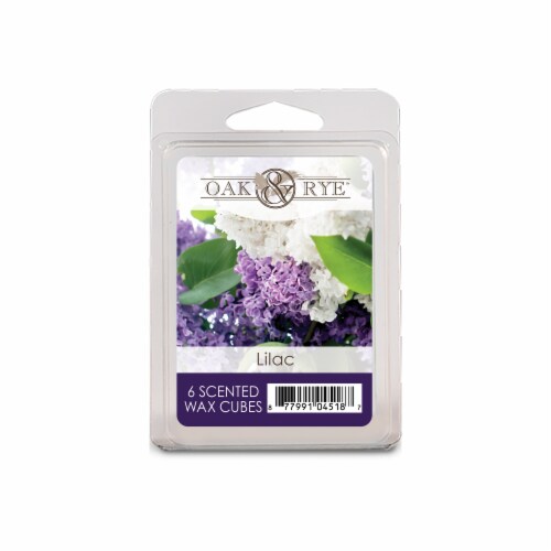 Oak & Rye Lilac Wax Cubes 6 Pack Perspective: front
