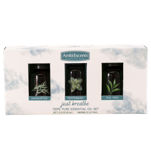 AmbiEscents™ Just Breathe Essential Oil Set Perspective: front