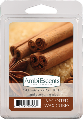AmbiEscents™ Sugar & Spice Scented Wax Cubes - 6 Pack Perspective: front
