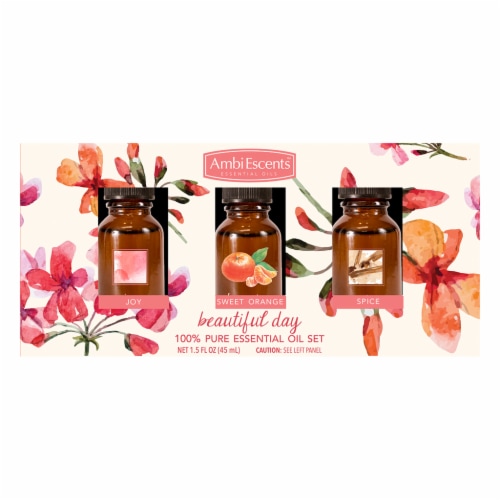 AmbiEscents™ Beautiful Day Essential Oil Set Perspective: front