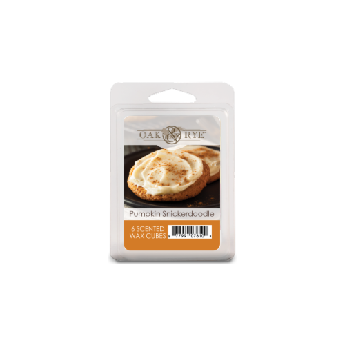 Oak & Rye Pumpkin Snickerdoodle Scented Wax Cubes Perspective: front