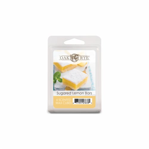 Oak & Rye™ Sugared Lemon Bars Wax Cubes Perspective: front