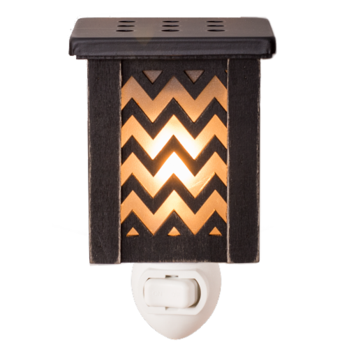 Oak & Rye Chevron Mini Wax Warmer Perspective: front