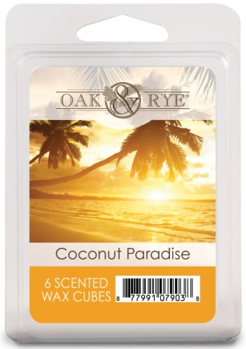 Oak & Rye™ Coconut Paradise Scented Wax Cubes Perspective: front