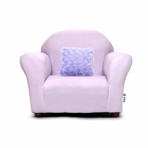 Keet CR72 2 Plush Keet Children s Chair Lavander with accent pillow 1 Mariano s