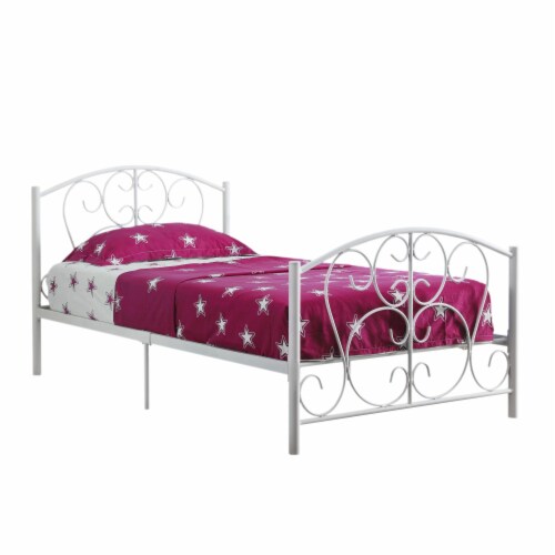 BED TWIN SIZE WHITE METAL FRAME ONLY 1 Kroger