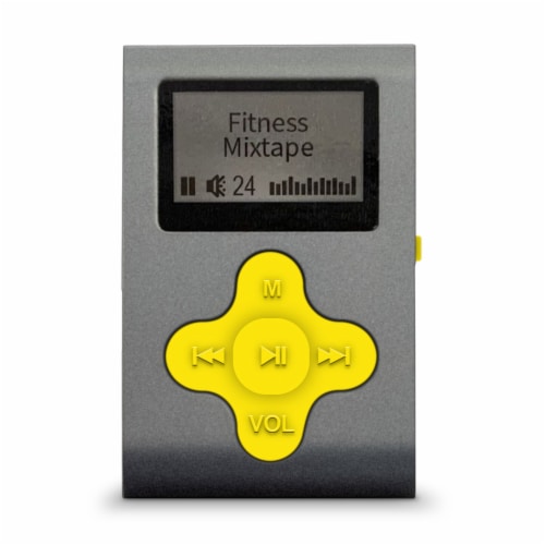 Eclipse Fit Clip 4GB MP3 Player Yellow/Silver, 1 unit Kroger